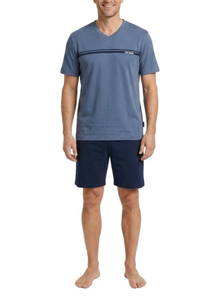 Tom Tailor pyjama pantalon court maine blue hommes