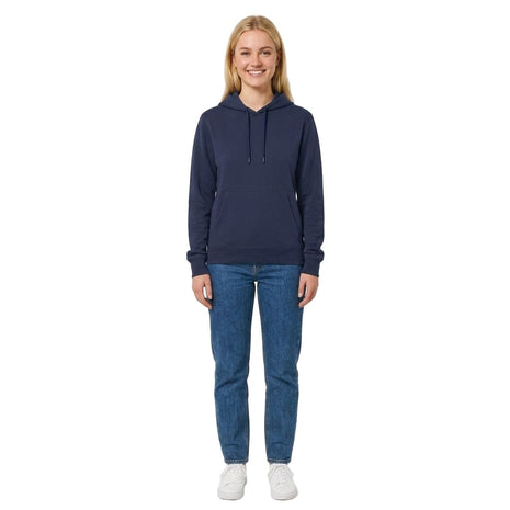 Bamboo Basics sweat à capuche tricoté bleu femme