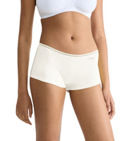 Sloggi 3 Short Go Crush en soie blanche femmes