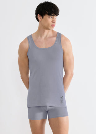 Sloggi tank top SLG Base Soft Morandi Grey heren