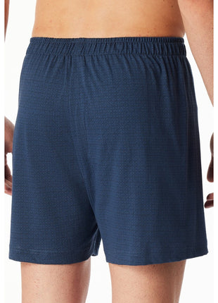 Schiesser boxershort 2 pack organic cotton donkerblauw heren
