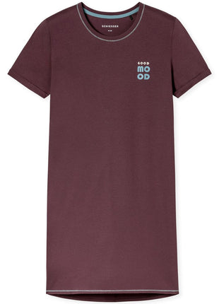 Schiesser nightshirt casual essentials cocoa brown dames - afbeelding 5