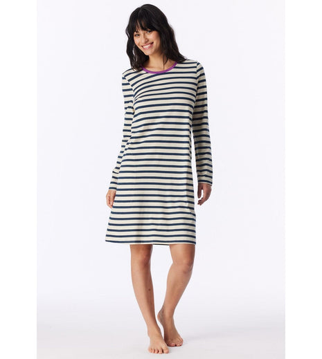 Schiesser nightshirt 1/1 casual essentials seasalt dames - afbeelding 1