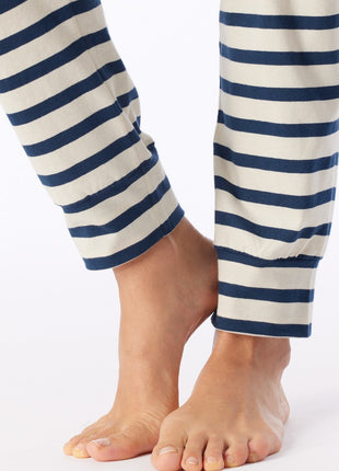 Schiesser pyjama lange broek casual essentials deep blue dames - afbeelding 5