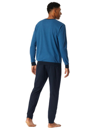 Schiesser pyjama lange broek uncover aquarium heren