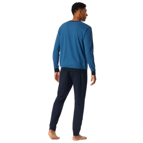 Schiesser pyjama lange broek uncover aquarium heren