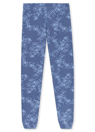 Schiesser pyjama lange broek Uncover light blue dames