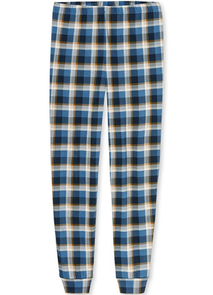 Schiesser pyjama long casual essentials deep blue heren - afbeelding 7