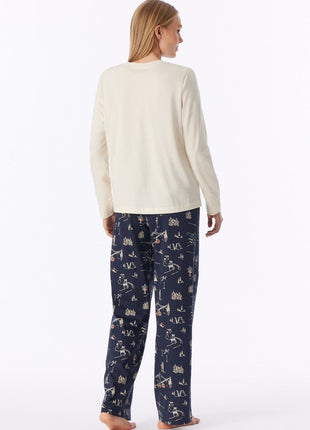 Schiesser pyjama long family seasalt dames - afbeelding 2