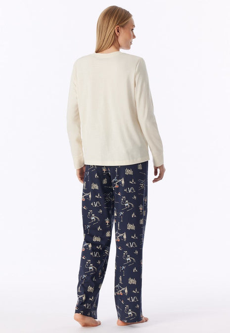 Schiesser pyjama long family seasalt dames - afbeelding 2