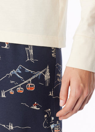 Schiesser pyjama long family seasalt dames - afbeelding 5
