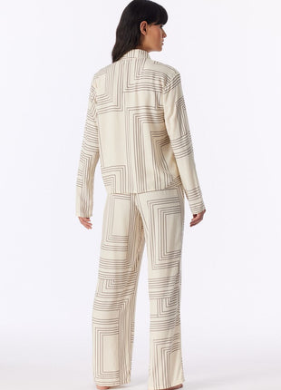 Schiesser pyjama long selected premium seasalt dames - afbeelding 2