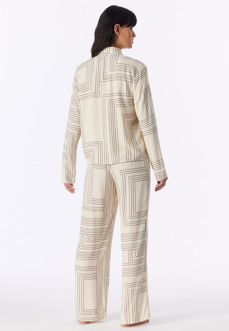 Schiesser pyjama long selected premium seasalt dames - afbeelding 2