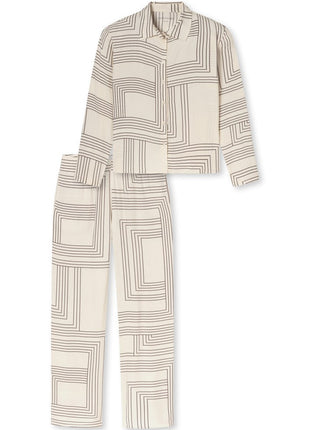 Schiesser pyjama long selected premium seasalt dames - afbeelding 6