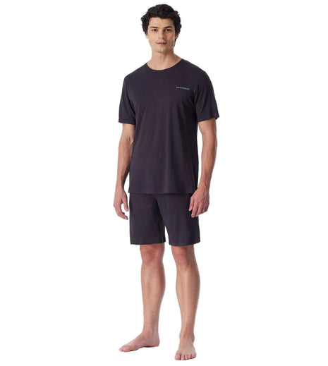 Schiesser pyjama short modern bonded graphite heren - afbeelding 1
