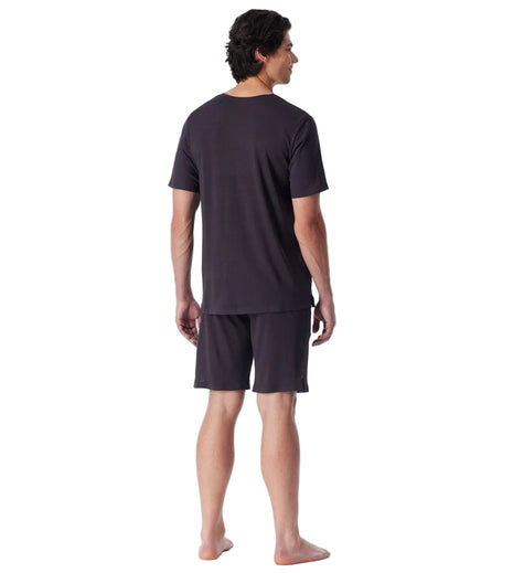 Schiesser pyjama short modern bonded graphite heren - afbeelding 2