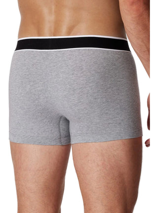 Schiesser short 3 pack 95/5 organic cotton boxer briefs grey melange heren