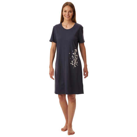 Schiesser slaapkleedje Uncover bluegrey dames