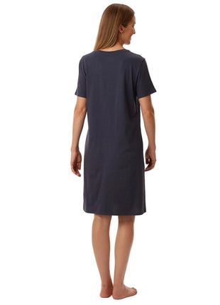 Schiesser slaapkleedje Uncover bluegrey dames