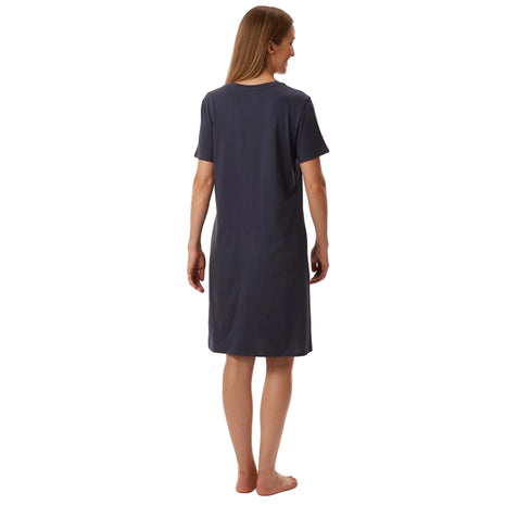 Schiesser slaapkleedje Uncover bluegrey dames
