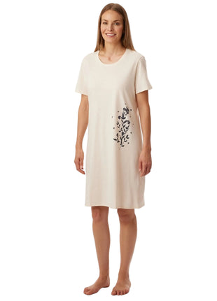 Schiesser slaapkleedje Uncover cream dames