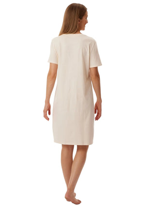 Schiesser slaapkleedje Uncover cream dames