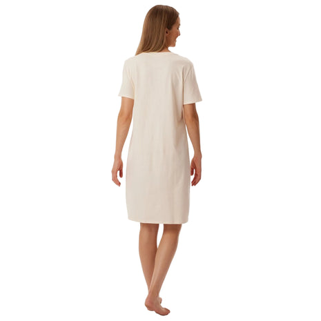 Schiesser slaapkleedje Uncover cream dames