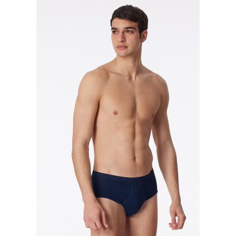 Schiesser slip 2 pack original classics 1-1 rib sports briefs navy heren