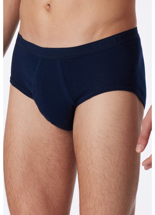 Schiesser slip 2 pack original classics 1-1 rib sports briefs navy heren
