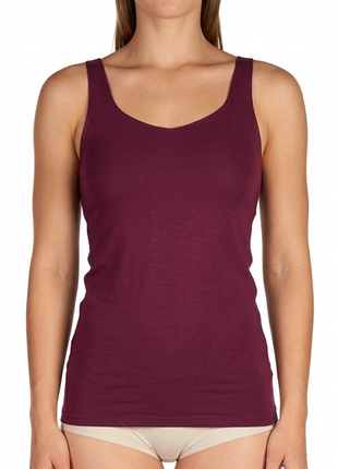 Ten Cate topje secrets singlet 2-way cherry burgundy dames - afbeelding 1