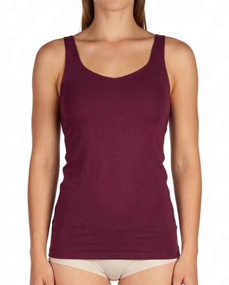 Ten Cate topje secrets singlet 2-way cherry burgundy dames - afbeelding 1