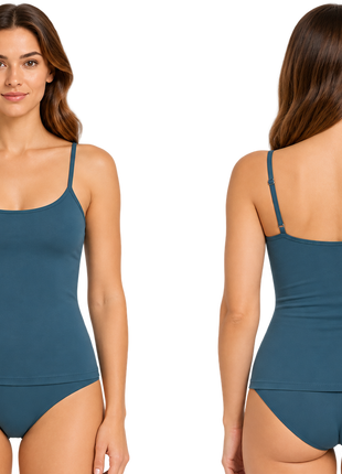 Ten Cate topje secrets spaghetti top smokey teal dames - afbeelding 5