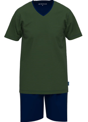Tom Tailor pyjama korte broek nevada dark green heren - afbeelding 4