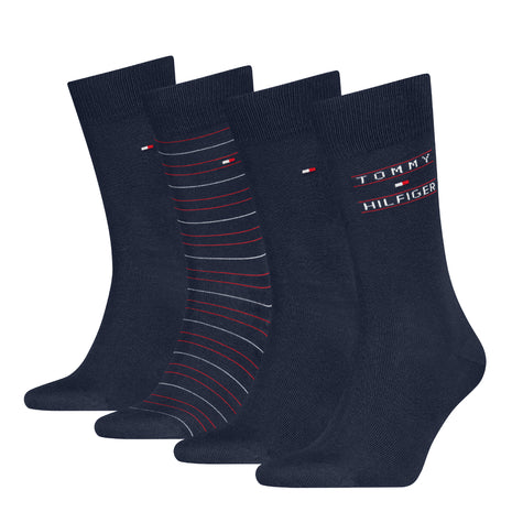 Tommy Hilfiger sokken 4 paar tin giftbox sock blue - afbeelding 2