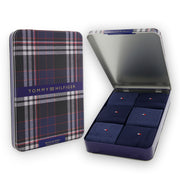Tommy Hilfiger chaussettes 6 paires coffret cadeau en étain birdey sock navy