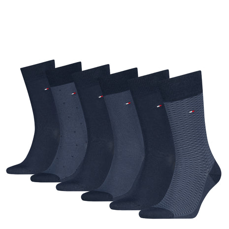 Tommy Hilfiger sokken 6 paar tin giftbox birdey sock navy - afbeelding 2